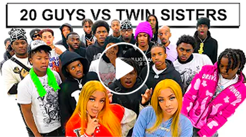 SISTER SWIPES 20 GUYS FOR HER TWIN SISTER!